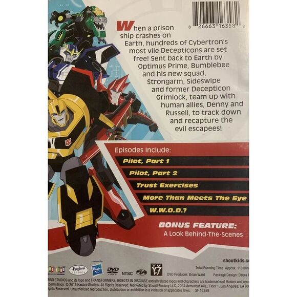 Transformers: Robots in Disguise: A New Autobot Mission DVD Will Friedle - Picture 3 of 3